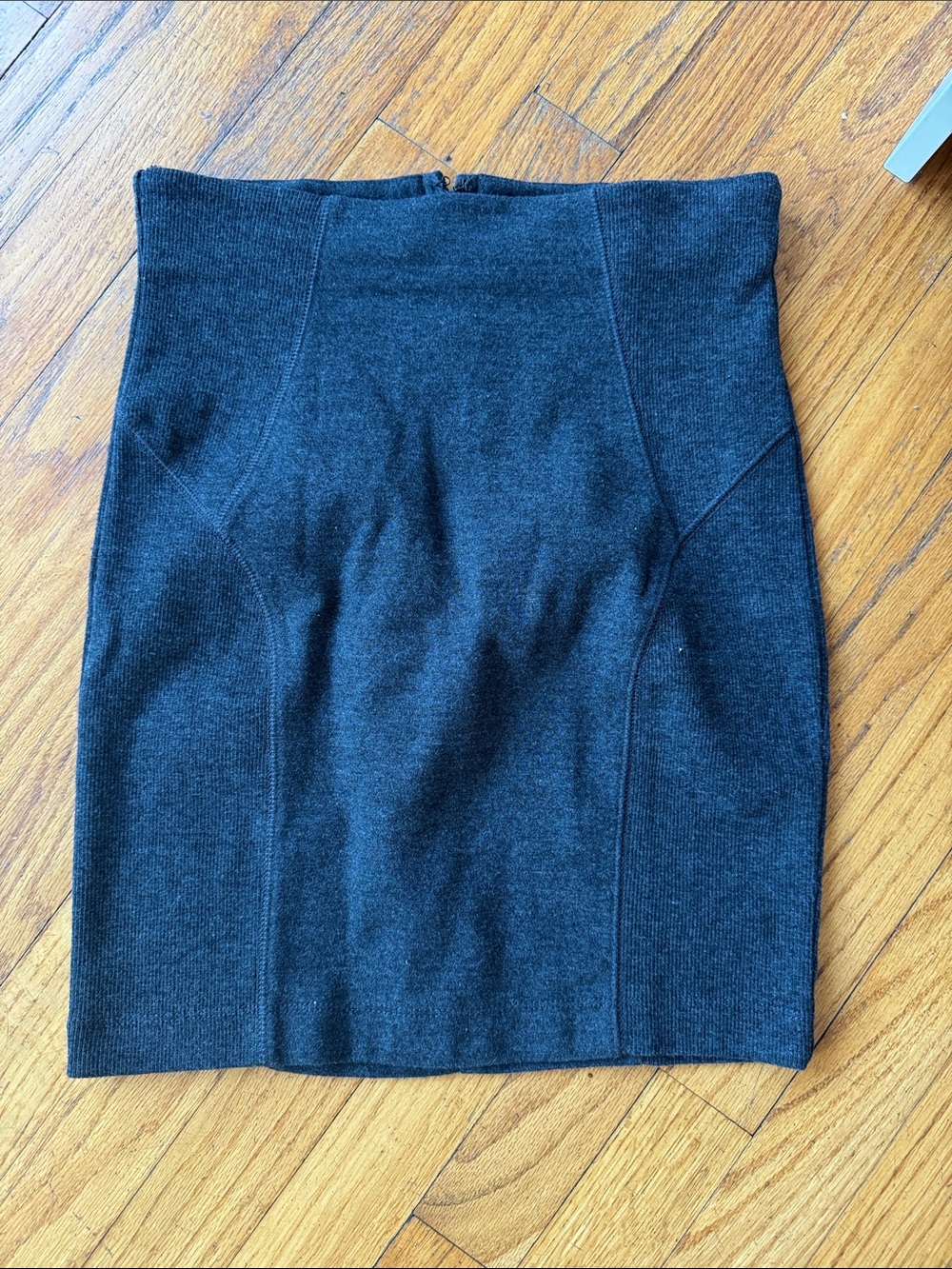 Charcoal Gray Knit Skirt